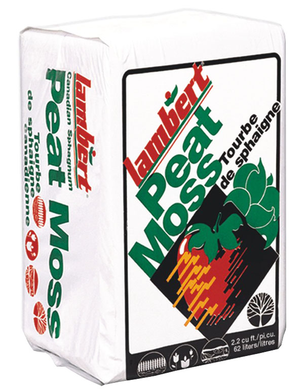 Lambert Peat Moss Black Top 3.8 cu. ft. Bale – 30 per Pallet - Soilless Growing Media